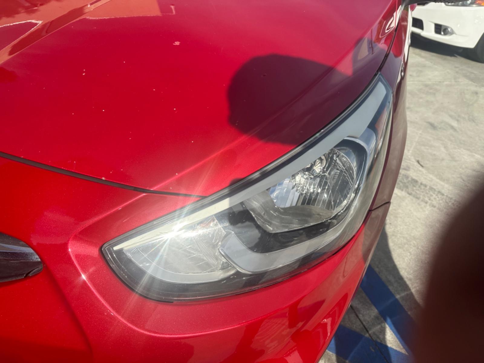 2015 Red /Gray Hyundai Accent GLS Sedan 4D (KMHCT4AE2FU) with an 4-Cyl, 1.6L engine, Auto, 6-Spd w/Overdrive transmission, located at 30 S. Berkeley Avenue, Pasadena, CA, 91107, (626) 248-7567, 34.145447, -118.109398 - The 2015 Hyundai Accent 4-Door Sedan stands as a testament to Hyundai's commitment to quality, efficiency, and value. Located in Pasadena, CA, our dealership specializes in providing a wide range of used BHPH (Buy Here Pay Here) cars, trucks, SUVs, and vans, including the remarkable Hyundai Accent. - Photo #20